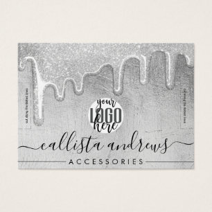 Logotyp Bracelet för tjocka Glitter-drivrutiner i  Visitkort