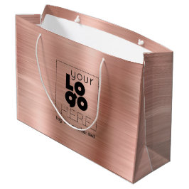 Logotyp Brushed Ro Metall Pappra Shopping bag vid