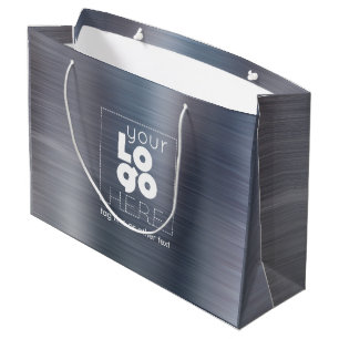 Logotyp Brushed Slate Järn Metall XL Papper Shoppi