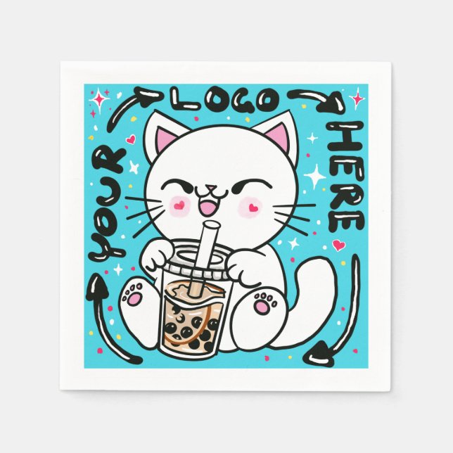 Logotyp Business Company Brand Pappersservett (Framsidan)