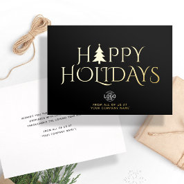 Logotyp Business Elegant Enkel svart jul Lycklig