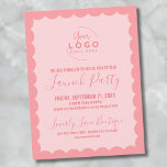 Logotyp Business Grand Open Launch Party Vykort<br><div class="desc">En roligt men enkel inbjudan till ett stort öppningstillfälle för företag eller ett varumärke eller en lanseringsevenemang för party. Lägg till din egen logotyp högst upp på ge, det är ditt varumärke, och du kan byta ut hela inslag färg så att det stämmer överens med ditt varumärke färg. Du kan...</div>