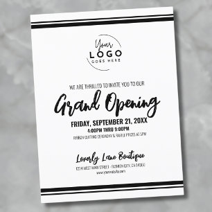 Logotyp Business Grand Open Vykort