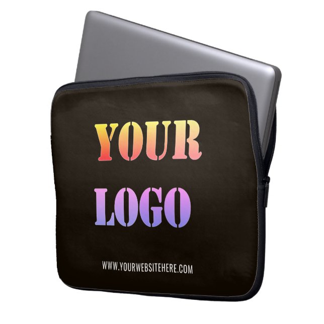 Logotyp Business Laptop sleeve - Välj Färg (Framsidan Vänster)