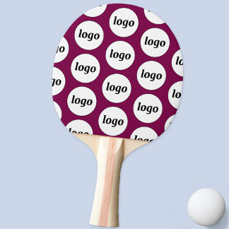 Logotyp Business Mönster Marknadsför Magenta Rosa Pingisracket