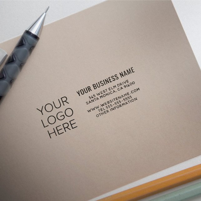 Logotyp Business Returadress Självfärgande Stämpel (Skapare uppladdad)