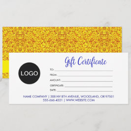 Logotyp & Chic Script, Guld Business Gåvobrev