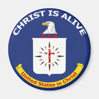 Logotyp CIA "Kristus är levande" Magnet