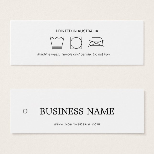 Logotyp Clothing Care Märkre Litet Visitkort (Framsida & baksida)