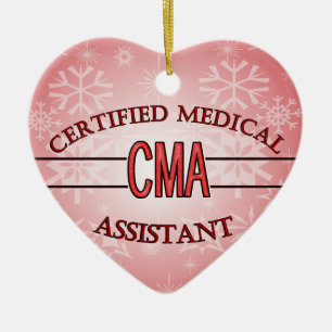 LOGOTYP CMA AUKTORISERAD MEDICINSK ASSISTANT JULGRANSPRYDNAD KERAMIK