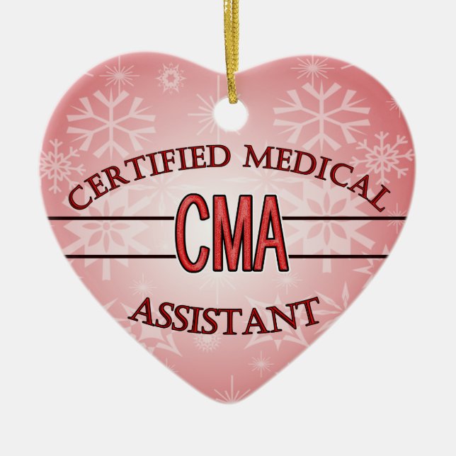 LOGOTYP CMA AUKTORISERAD MEDICINSK ASSISTANT JULGRANSPRYDNAD KERAMIK (Framsidan)