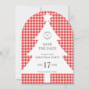 Logotyp Company Julgran Party Spara datum Inbjudningar
