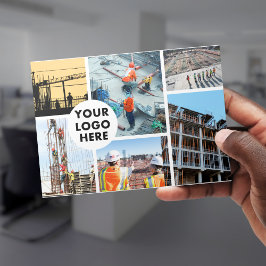 LOGOTYP Construction Company Business Julkort