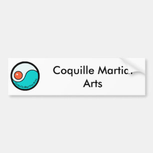 logotyp Coquille kampsportar Bildekal