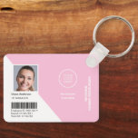 Logotyp Corporate Rosa Employee Photo ID Employee Nyckelring<br><div class="desc">Professionell Corporate Employee Foto ID Employee Lanyards i Rosa</div>