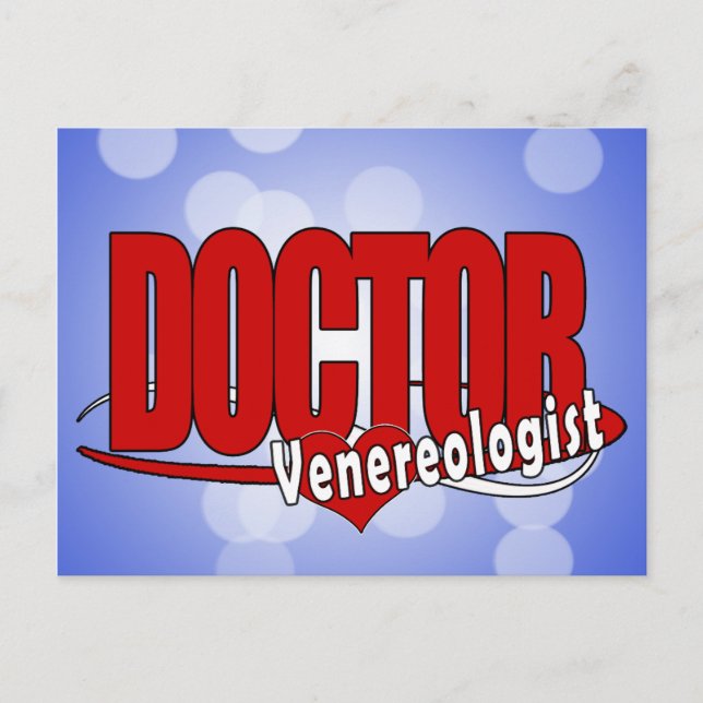 LOGOTYP DOKTOR Venereolog Vykort (Framsida)