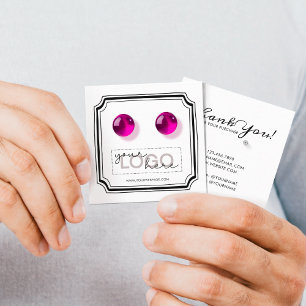 Logotyp Doodle Stud Earrings Square Card 01 Pack 2