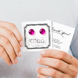 Logotyp Doodle Stud Earrings Square Card 01 Pack 2