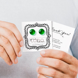 Logotyp Doodle Stud Earrings Square Card 07 Pack 2