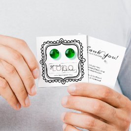 Logotyp Doodle Stud Earrings Square Card 07 Pack 2