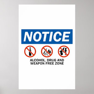 Logotyp Drug Free For School Poster