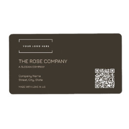 Logotyp elegant Modern Minimalistisk QR-kod Fraktsedel