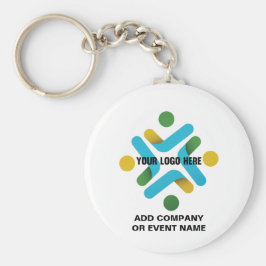 Logotyp eller affärshändelse Din Anpassningsbar Nyckelring