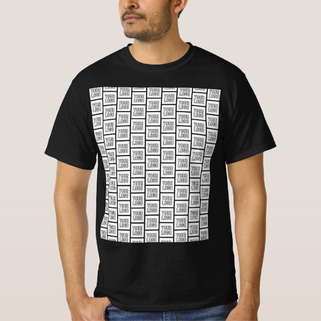 Logotyp eller bild som repeterar Mönster T Shirt (Framsida)