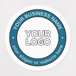 Logotyp eller design och Anpassade cirkulär text Klistermärke