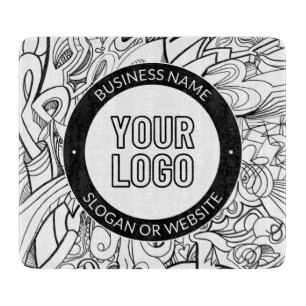 Logotyp eller design och redigerbar textmall för f