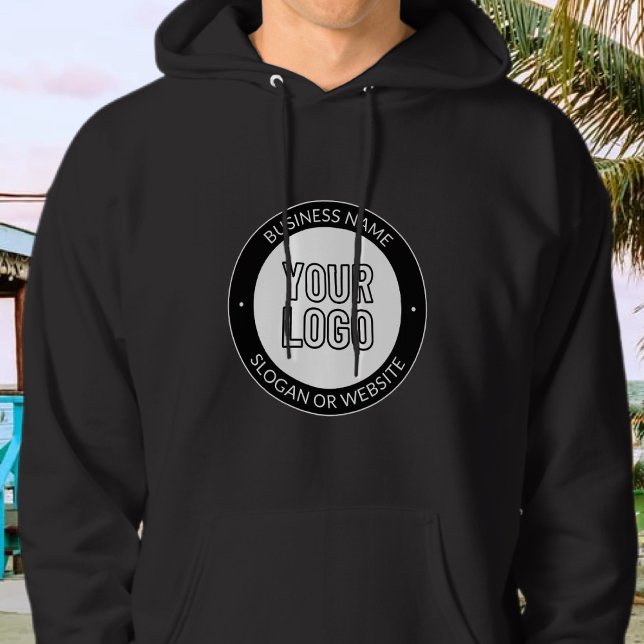 Logotyp eller design och redigerbar textmall för f hoodie (Skapare uppladdad)