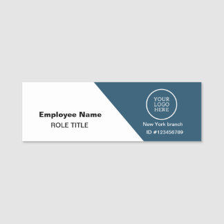 Logotyp Employee Photo Magnetic Safety Pin Namn br Namnbricka