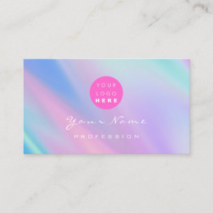 Logotyp Eyelash Makeup Hair Nagel Holograph Modern Visitkort