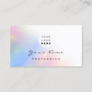 Logotyp Eyelash Makeup Hair Nagel Holograph Ombré Visitkort