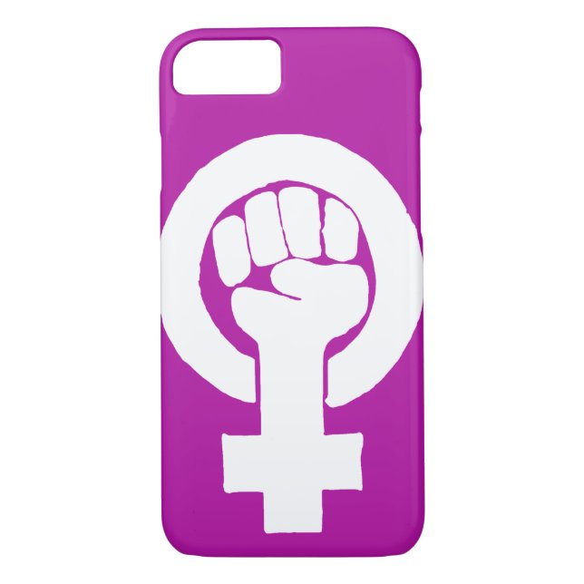 Logotyp feminist/feminista, Case-Mate iPhone skal (Baksida)