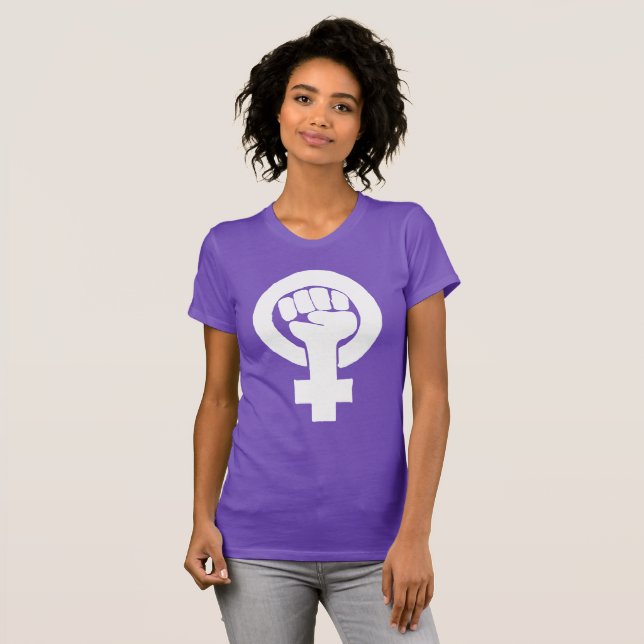 Logotyp feminist/feminista, t shirt (Hel framsida)