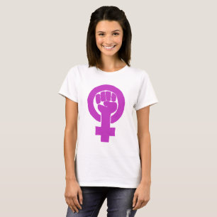 Logotyp feminist/feminista, tee