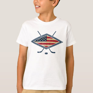 Logotyp för amerikanhockeyflagga tröja