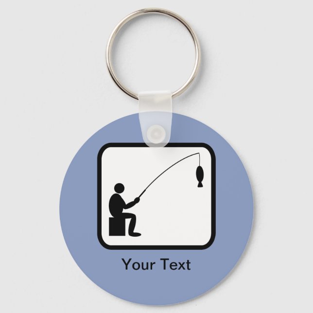 Logotyp för anpassade Angler Nyckelring (Framsida)