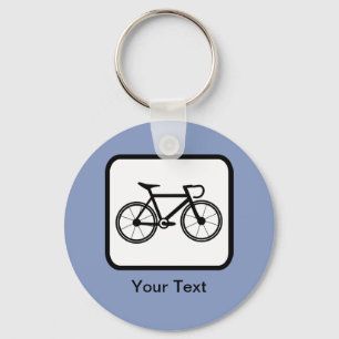 Logotyp för anpassadets cyklist nyckelring