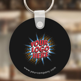 Logotyp för anpassningsbar, Anpassningsbar text, s Nyckelring