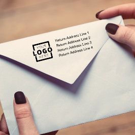 Logotyp för Anpassningsbar av Business Returadress Stämpel