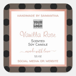 Logotyp för Anpassningsbar av för moderna produkt Fyrkantigt Klistermärke