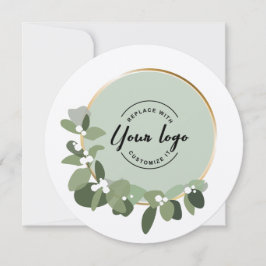 Logotyp för Anpassningsbar av julkorset Julkort