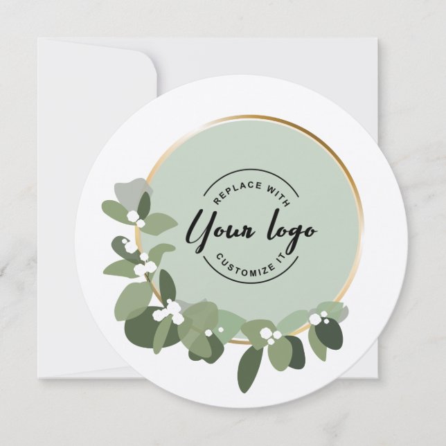 Logotyp för Anpassningsbar av julkorset Julkort (Framsida)