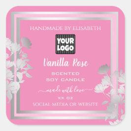 Logotyp för Anpassningsbar för produktpaketering f Fyrkantigt Klistermärke