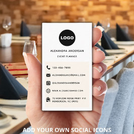 Logotyp för anpassningsbarnas moderna, minimalisti visitkort