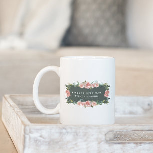 Logotyp för antikisk Blommigt Kaffemugg
