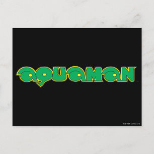 Logotyp för Aquaman Grönt Vykort