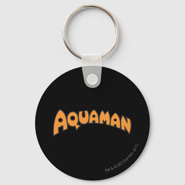 Logotyp för Aquaman Orange Nyckelring (Framsida)